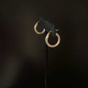 Gold Hoop Earrings 14k.